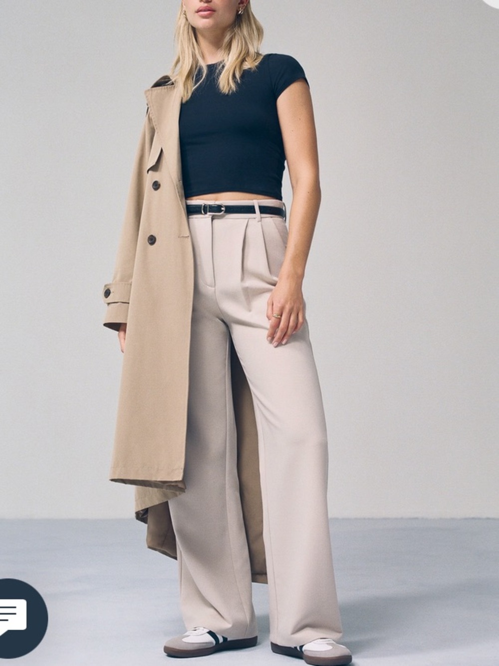 Abercrombie & Fitch Sloane Tailored Wide Leg Trouser Pants Size 26 Short NWT - Picture 16 of 16